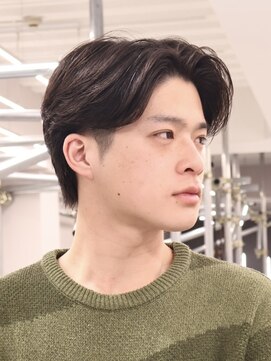 ササ 京都河原町店(33 SASA) センターパート　ニュアンスパーマ　京都四条河原町