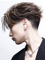 リップス 表参道店(LIPPS)&nbsp;テーパーフェードフェザーショートフェザーパーマハイライト