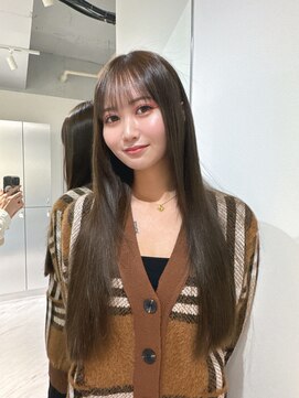 ヴィヴィー 福岡天神店(VIVIE) ワンカラーで出来る色素薄めカラー×縮毛矯正