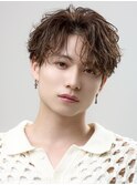 波巻きパーマメンズツイストスパイラルパーマツーブロック