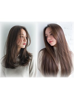 【艶髪＆本格ケア】デザインカット+選べるTr\4200!本格ケアをお手軽に◇シルクのような極上の質感を＊