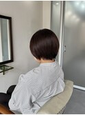 丸みのあるショートヘア
