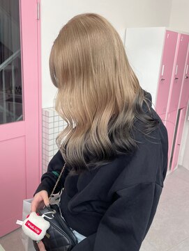 ミテ ナゴヤ(mite nagoya) ミルクティーベージュ / 裾カラー