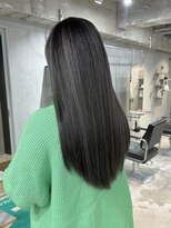 ラック(LUCK)&nbsp;グレーハイライト/船橋/くすみベージュ/細めハイライト