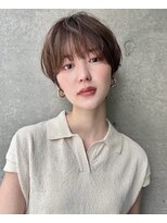 ロンド 銀座(Lond)&nbsp;☆【春日】オリーブグレー/ショート/顔周りレイヤー/髪質改善43