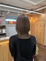 ヘアースペースブルーム プリュス 石橋店(HAIR SPACE BLOOM plus)&nbsp;石橋阪大前/ハイライトカラー/白髪ぼかし/レイヤーボブ/縮毛矯正