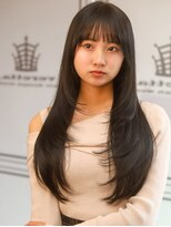 ベレッタ 楠葉店(veretta.)&nbsp;ニュアンスレイヤー/韓ドル風ロング/うぶバング/束感前髪/若見え