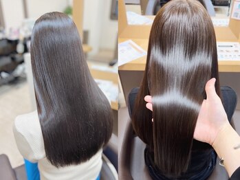 チェレ オレ 新金岡店(Chere ore)の写真/《本気の髪質改善》広がり、パサつき、ダメージに。"新感覚"の指通り♪最高級TRで自分史上最高の艶髪へ