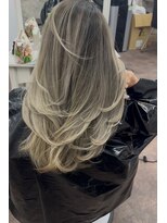 リファイン バイ アフィナー 本厚木店(Refine by Afinar) ブリーチハイライト髪質改善ダブルカラーレイヤーカット/本厚木