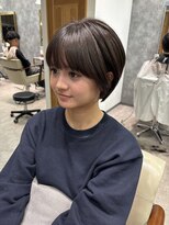 フォンド 津田沼(fond.)&nbsp;着物ヘア/大人ガーリー/ダークアッシュ/似合わせカット/津田沼