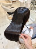 【極上の艶】カット＋透明感カラー＋高濃度TRで「天使の輪」ヘア