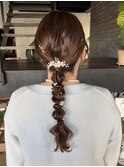 編みおろしヘアセット