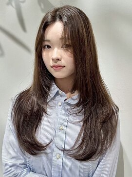 シーク 八王子(CHIC) 前髪なしレイヤーカット 韓国ヘア【八王子】