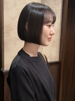 ロンド 銀座(Lond)&nbsp;☆春日☆ニュアンスウルフワンホンレイヤーダークブルーボブ131