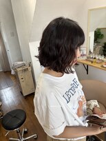 ハクア(HAKUA) 外ハネボブ × ナチュラルパーマ