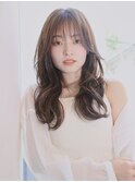 シースルーバング/ひし形レイヤー/デジタルパーマ