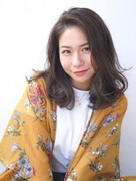ヘアーループレル(Hair ruup Rell design works)&nbsp;マットグレージュの柔らかミディアム
