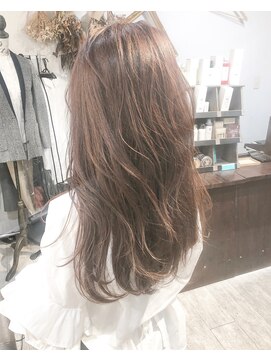 ヘアーアンドアトリエ マール(Hair&Atelier Marl) 【Marl】ピンクグレージュカラーの無造作セミロング♪
