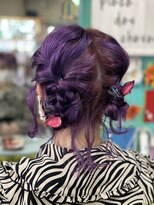 ピエスデシュブー(piece des cheveux)&nbsp;くるりんぱアレンジ編み込みツインテール