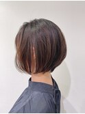 可愛い丸みショートボブ