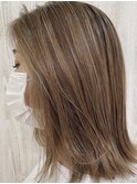 極細ハイライト【ベージュカラー】脱白髪染め