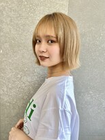 ロンドシェリ 仙台(Lond Cheri)&nbsp;ボブ 韓国ヘアカット 前髪 ハイトーン ブリーチ ダブルカラー
