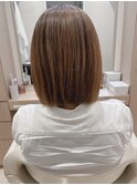 大人かわいい☆ピタッと収まるショートボブ♪髪質改善ストレート