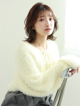 スリール バイ ミリー 江坂(Sourire by milly) 【Sourire江坂】切りっぱなしボブ顔回りレイヤーグレージュ