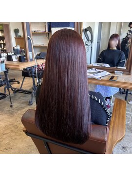 グラ デザイン アンド ヘアー 天王寺店(GRAS DESIGN & HAIR by HEADLIGHT) ブリーチなし×レッドカラー