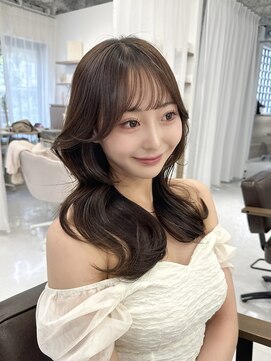 ハピネス 梅田茶屋町店(HAPPINESS) ミディアムレイヤー/韓国ボブ/髪質改善/顔まわり/ブリーチなし