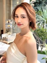 プール(POOL) 【TAISEI】ハイトーンベージュカラー+小顔ボブカット