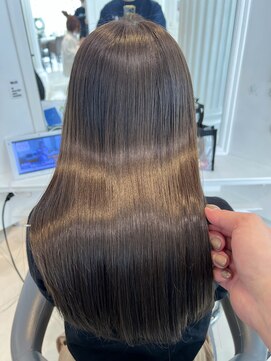 エアー 青山(AIR) 髪質改善/プレミアムケアカラー/オリーブグレージュ