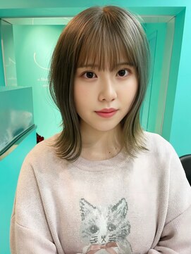 ユー イケブクロ(u Ikebukuro) シルバーアッシュ/ダブルカラー/ベージュカラー/ダブルカラー