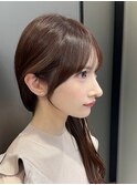 似合わせ顔まわりカット/小顔ヘア/大人ヘア/韓国