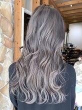 《*透明感とくすみが手に入るグレージュカラー*》髪の赤みを消してくれるブリーチダブルカラー*[盛岡大通]