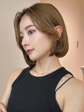 サンド クリア 横浜本店(sand clear) 結べない長さ前髪なし顔周りボブ