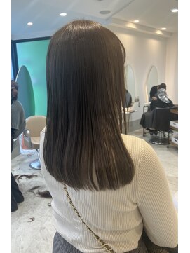 カムバイネオリーブ 溝の口店(Cam by neolive) セミロング オリーブベージュ