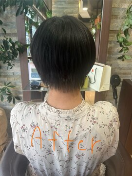 オーガニックサロン フェイス 梅田店(organic salon face) ヘアドネからのショートヘア☆