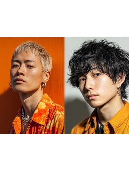 メンズブリーチ&デザインカラーのお客様も多数来店"実力派集団"が洗礼された技術を(名駅/ブリーチ/メンズ)