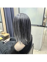 ゼットサロン(Z SALON)&nbsp;blk 白髪染め/白髪染めを使わない白髪染め/ハイライト/円山/ボブ