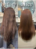 縮毛矯正で朝も楽ちんストレート