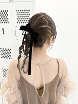 シアー(sheer)&nbsp;《sheer/氏家》#結婚式お呼ばれ#タイト#ヘアセット#リボン