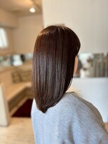 アシャ ヘアー ソリューション 神戸店(asha hair solution) ダークパープル/ナチュラルショート/ミルクブラウン/夏/摂津本山