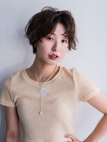 ヘアークラフト(Hair Craft)&nbsp;ショートパーマ×かきあげ前髪【岡山】ハンサムショート