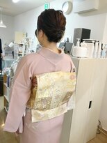 ロカット サロン(Roquat Salon) お太鼓着付け結婚式ヘアアレンジ【ヘアアレンジ 立川/立川南】