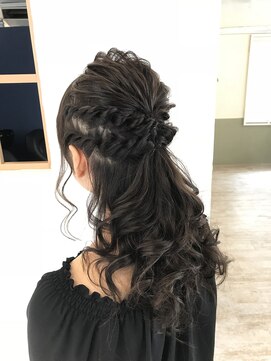 ヘアーズルーム 近鉄八尾(hair's RooM) ラフカール☆ハーフアップまで