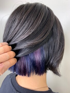 ヘアリゾートユア 新大久保店(hair resort YuA) ブルーパープルインナーカラー