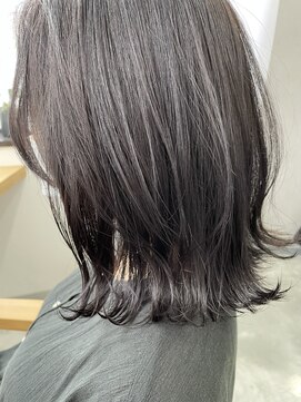 リュンヌ(Lune) ダークグレージュ×切りっぱなしBOB