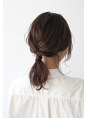 やんわりローポニーテール
