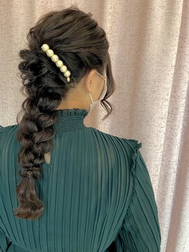 ヘアメイク マリア 福岡天神西通り(hair make MARIA) 編み下ろしアレンジ